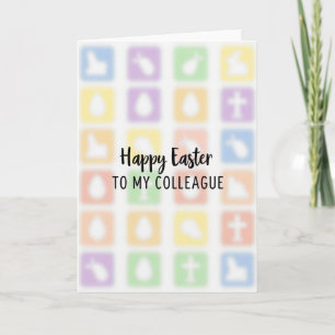 Happy Easter Colleague Card