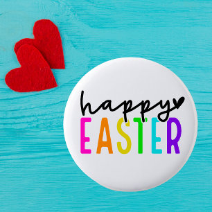 Happy Easter colorful 2 Inch Round Button
