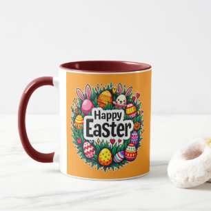 Happy Easter – Colorful Spring Design - caneca Mug