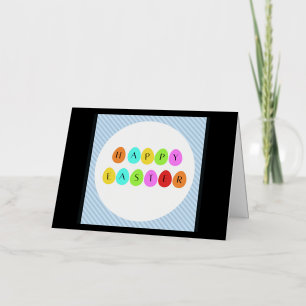 Happy Easter colourful eggs Foil Greeting Card