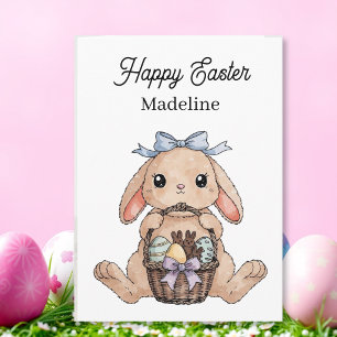 Happy Easter Colouring Page Personalized Card