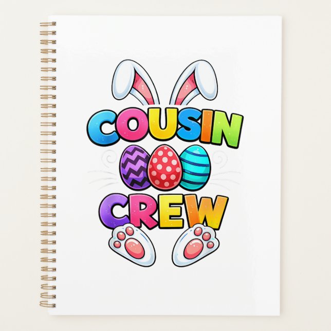 Happy Easter Cousin Crew Bunny Family Matching Eas (Devant)