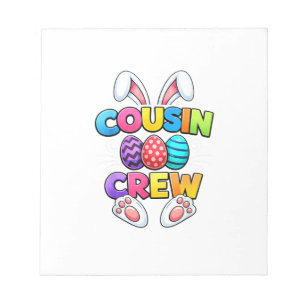 Happy Easter Cousin Crew Bunny Family Matching Eas Notepad