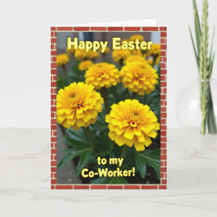Happy Easter Coworker Floral Card