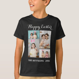 Happy Easter Custom 4 Photo Collage Family easter  T-Shirt