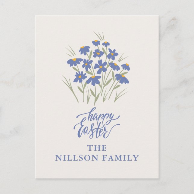 Happy Easter Custom Postcard (Front)