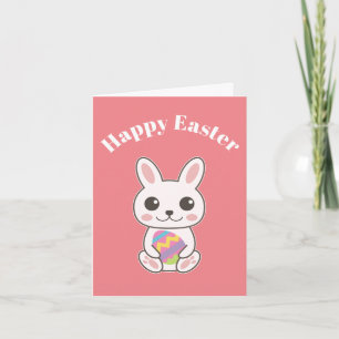 Happy Easter Cute Bunny Card