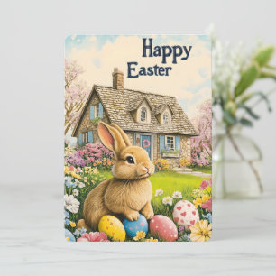 Happy Easter Cute Bunny Cards
