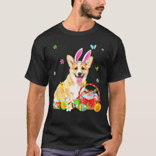 Happy Easter Cute Bunny Corgi Retriever Wearing Bu T-Shirt