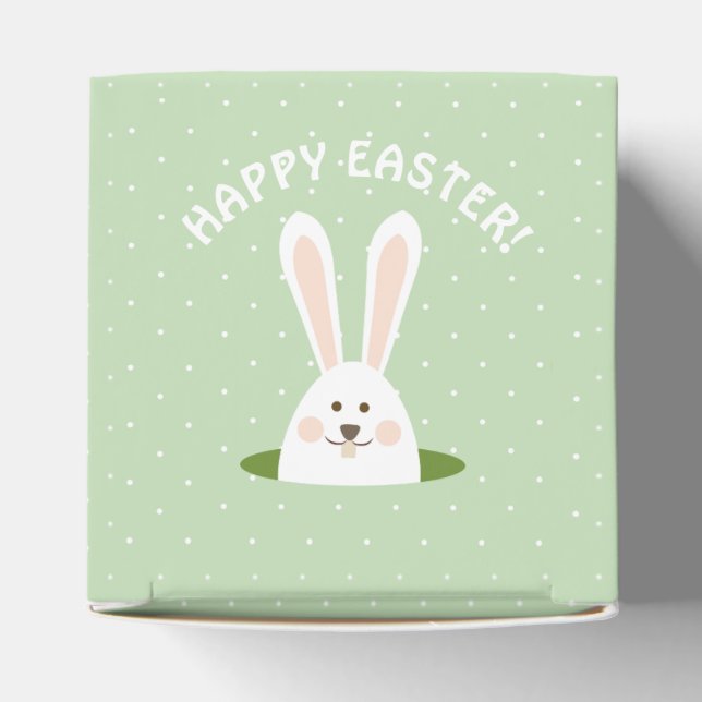 Happy Easter Cute Bunny Favor Box (Top)
