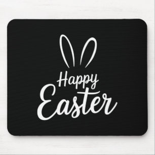 Happy Easter Cute Bunny Rabbit Easter Day Boys Men Mouse Pad