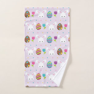 Happy Easter Cute Egg Decoration, Easter Holiday Hand Towel
