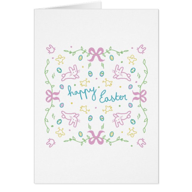 Happy Easter Cute Greeting  (Front)