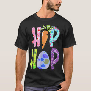 Happy Easter Cute Leopard Bunny Hip Hop Easter Bun T-Shirt