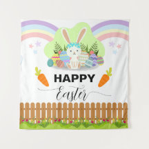 Happy Easter Cute Pastel Colour Backdrop
