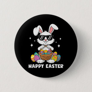 Happy Easter Dabbing Rabbit Easter Bunny Boys Todd 2 Inch Round Button