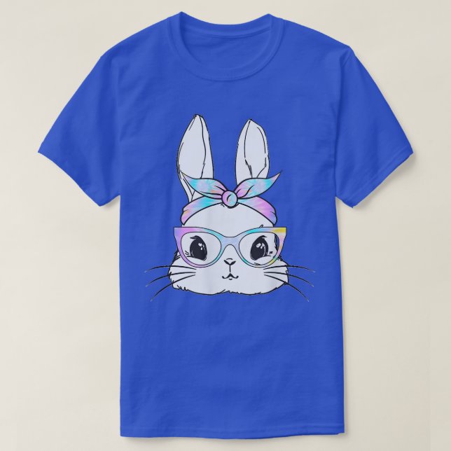 Happy Easter Day 2022 Bunny Face Rainbow Leopard G T-Shirt (Design Front)