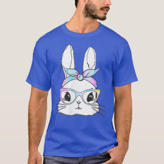 Happy Easter Day 2022 Bunny Face Rainbow Leopard G T-Shirt