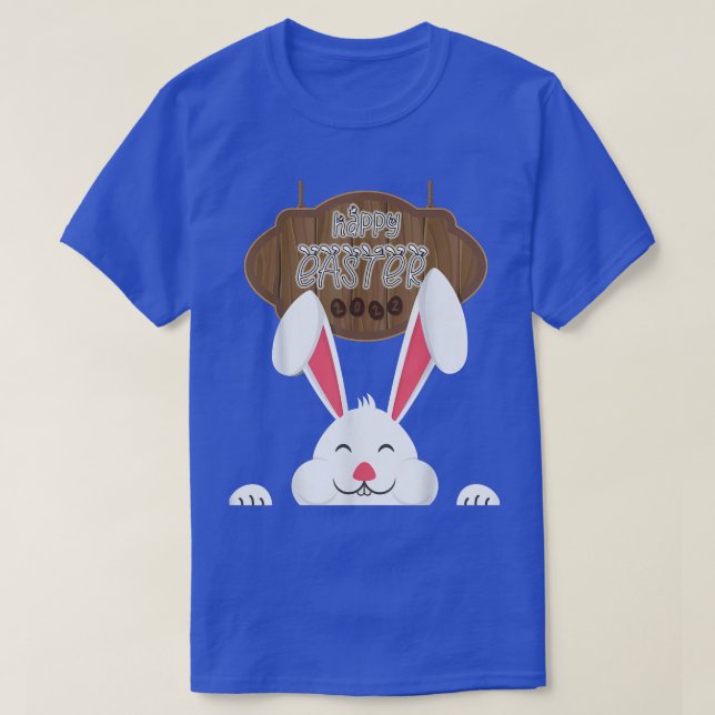Happy Easter Day 2022 Cute Bunny Eggs Rabbit Happy T-Shirt (Design Front)