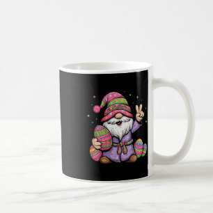 Happy Easter Day 2025 Bunny Gnome Hug Easter Eggs Coffee Mug