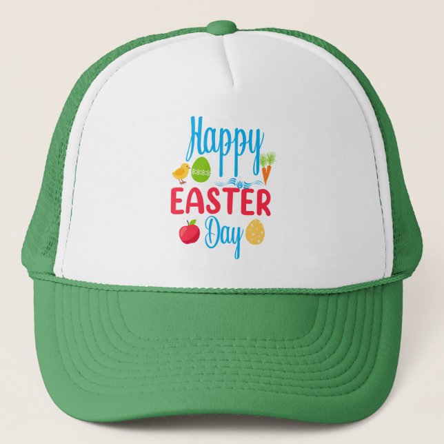 Happy Easter Day-62351 Trucker Hat (Front)