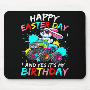 Happy Easter Day And Yes Its My Birthday Truck Bun Mouse Pad
