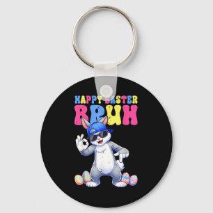 Happy easter day bunny 67 six seven bruh rabbit 67 keychain