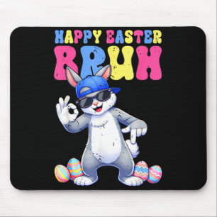 Happy easter day bunny 67 six seven bruh rabbit 67 mouse pad