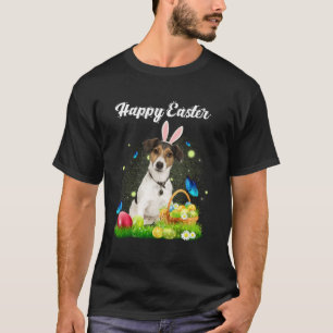 Happy Easter Day Bunny Dog Eggs Basket Men Women D T-Shirt