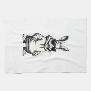 happy easter day bunny easter boys kids girls teen kitchen towel