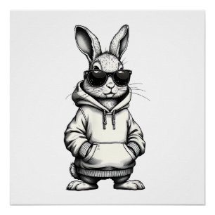 happy easter day bunny easter boys kids girls teen poster