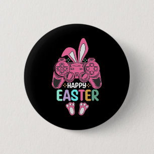 Happy Easter Day Bunny Egg Fun Boys Girls Kids Gam 2 Inch Round Button