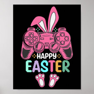 Happy Easter Day Bunny Egg Fun Boys Girls Kids Gam Poster