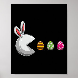 Happy Easter Day Bunny Egg Funny Boys Girls Kids E Poster