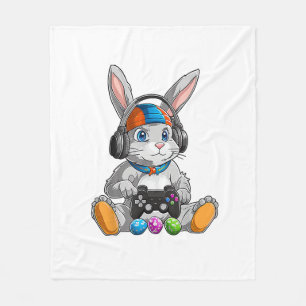 Happy Easter Day Bunny Egg Funny Boys Girls Kids G Fleece Blanket