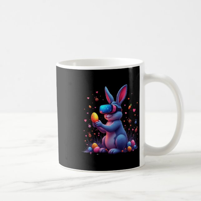 Happy Easter Day Bunny Egg Video Game Funny Vr Gam Coffee Mug (Right)