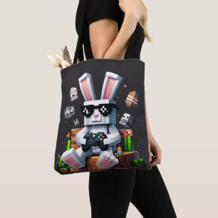 Happy Easter Day Bunny Egg Video Gamer Easter Day Tote Bag