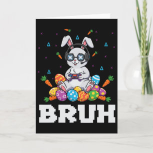 Happy Easter Day Bunny Egg Video Games Kids Men Ga Card