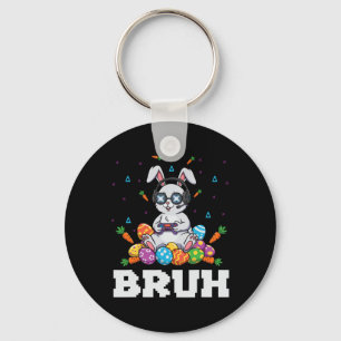 Happy Easter Day Bunny Egg Video Games Kids Men Ga Keychain