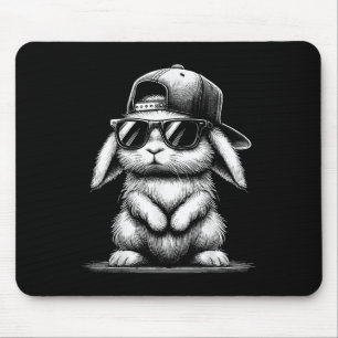 Happy Easter Day Bunny Face Easter Day Mouse Pad