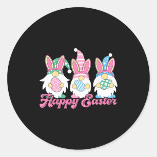 Happy Easter Day Bunny Gang Matching Family Rabbi  Classic Round Sticker