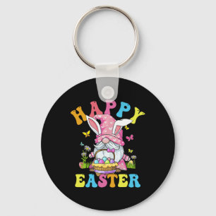Happy Easter Day Bunny Gnome Hug Easter Eggs Gnome Keychain