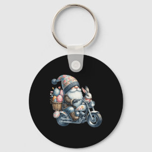 Happy Easter Day Bunny Spring Gnome Easter Egg Hun Keychain
