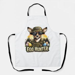 Happy Easter Day Camo Funny Hunting Boys Men Easte Apron