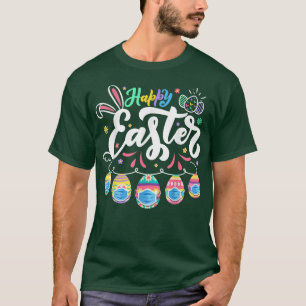 Happy Easter Day Colourful Egg Face Mask Hunting C T-Shirt