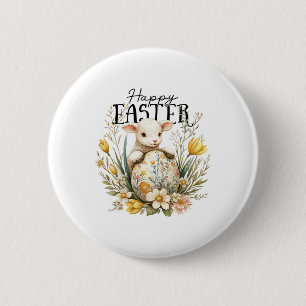 Happy Easter Day - Cute Ba 2 Inch Round Button