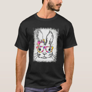 Happy Easter Day Cute Bunny Rabbit Face Tie Dye Gl T-Shirt