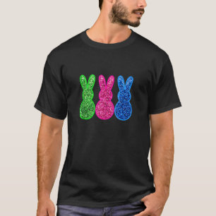 Happy Easter Day Cute Bunny With Eggs Easter Men W T-Shirt