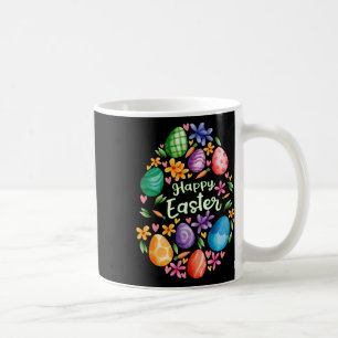 Happy Easter Day Cute Colourful Egg Hunting Women  Coffee Mug