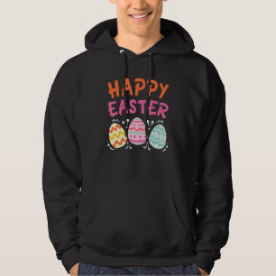 Happy Easter Day Cute Colourful Egg Hunting Women Hoodie